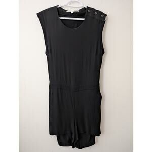Veronica Beard black open back yadira romper size 10  FLAWED